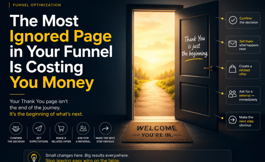 The Most Ignored Page in Your Funnel Is Costing You Money.